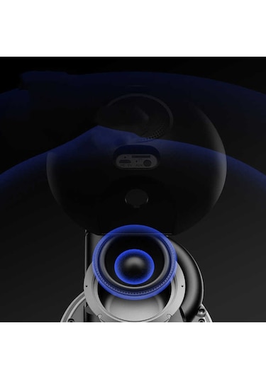 Soaiy E19 Taşınabilir Kablosuz Bluetooth Hoparlör Led Işıklı Dijital Saat FM Radyo Hafıza Kartı - ZORE-219037