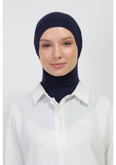 Pratik Esnek Likralı Boyunluklu Geçmeli Bone Lacivert