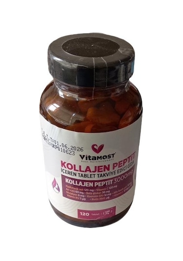 Vitamost Kollajen Peptit 3000mg 120 Tablet