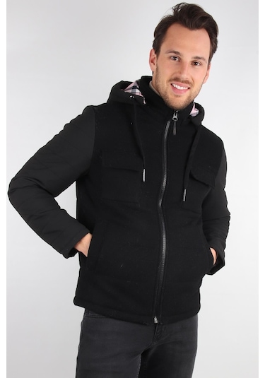 Alexander Gardi Alexandergardı Kapüşonlu Yünlü Mont E20-379401 001