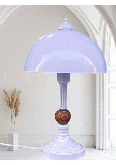 Piedre Sıvama Metal Abajur Beyaz Beyaz