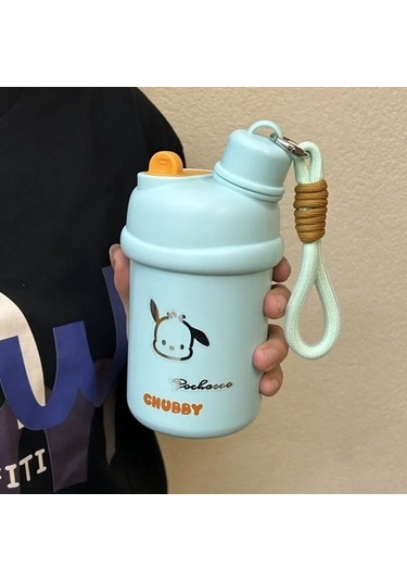 316 Paslanmaz Çelik Termos Bardak Açık Yüksek Görünümlü Erkek Ve Kız Öğrenciler Araba Su Bardağı Hediye Kupası Termos Bardak Xmpnj8 Yeşili