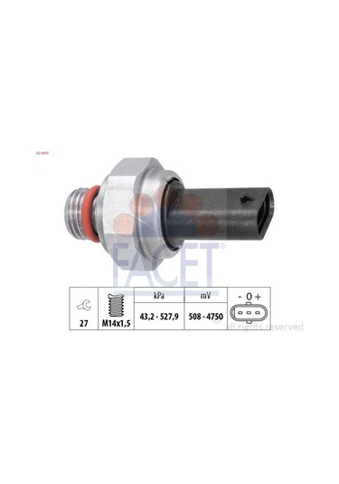 Volvo Xc60 Egzoz Basinc Sensoru D4 2017-2019 Facet 250007