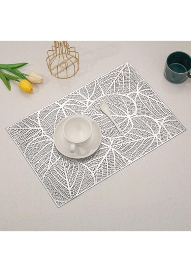 Gümüş Kullanışlı Masa Servis Altlığı Isı Yalıtımı Çok Fonksiyonlu Dekoratif Gümüş