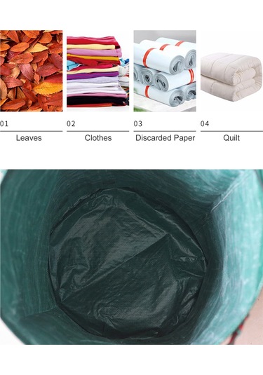 Tenfowee 300l Katlanabilir Bahçe Çöp Torbası, Suya Dayanıklı Ve Taşınabilir Yaprak Toplama Çantası