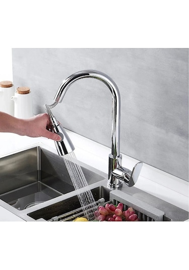 Fleko Krom Spiralli Mutfak Bataryası Spiralli Mutfak Musluğu Mutfak Dekor Krom