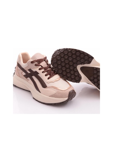Dgn 83147 Kadin Sneaker Ayakkabi Kahve Süet Multi