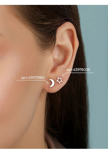 Veronika Gümüş Pırlanta Yıldız Küpe Pimler 43976035 Diğer