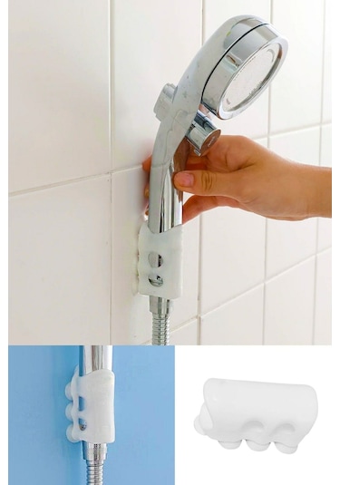 7 Vantuzlu Su Geçirmeyen Silikon Duş Başlığı Askı Tutucu Diğer