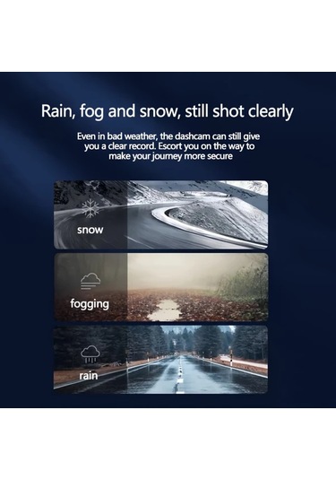 Xuweiwei Gyıoeupt 3 Kanallı Tachograph Black 3 Camera No Card Ön Lens 1080p Sol Sağ Lens 480p Gece Görüş Hdr G Sensor Geniş Açı Araç Kamerası