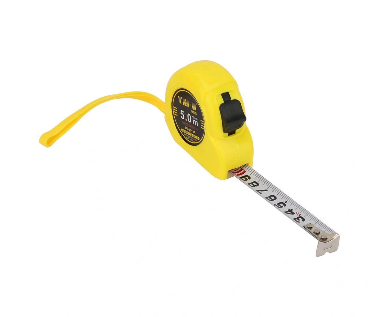 Tenfowee 5 Metre Çelik Şerit Metre Dayanıklı Malzeme, Net Ölçü Skalaları, Ergonomik Tutuş, Konstrüksiyon Ve Hizmet İçin 5 M