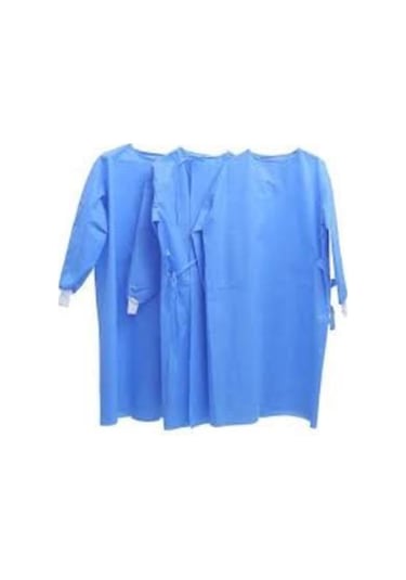 Tek Kullanımlık Hastane Doktor Önlük Mavi 50 Adet