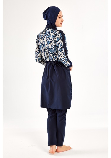 Spor Likra Tam Kapalı Tesettür Mayo 1213 Koyu Lacivert Koyulaci01 Koyu Lacivert