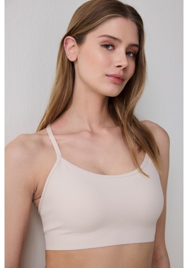 Penti Ribbed Micro Bonding Seramik Bej Üst