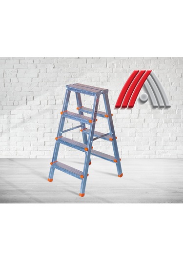 4+4 Basamaklı Çift Çıkışlı Profil Merdiven Ev, Bahçe, İşyeri İçin Uygun