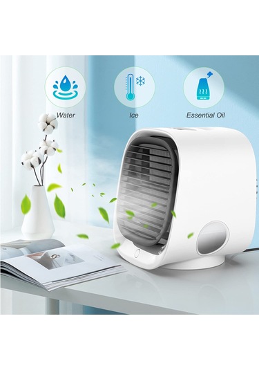 Jialan Masaüstü Hava Soğutucu Klima Fanı Küçük Kişisel Usb