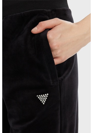 Guess Bayan Pantolon V3bb26 K0232 Jblk Siyah Siyah