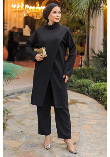 Asimetrik Kesim Takım 791 - Siyah