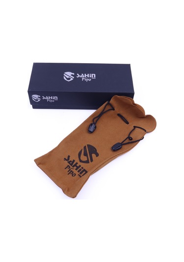 Şahin Sarı Yıldız Prince 9mm Filtreli Akrilik Saplı Pipo-bari-2 247792