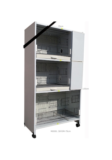 İstanbul Kafes Model 3Ys Pvc Kuş Dolabı