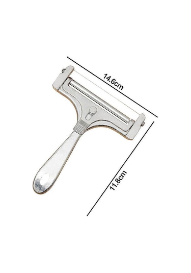 Paslanmaz Çelik Tel Peynir Dilimleyici - Cheddar, Gruyere Ve Raclette İçin Elde Tutulan Peynir Kesici Diğer