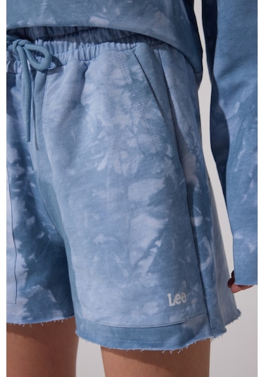 Lee Regular Fit Normal Kesim %100 Pamuk Lastikli Bel Desenli Sweat Şort L231231400 Mavi