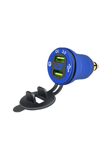 Youmex Çift Usb Portlu Hızlı Şarj Cihazı İle 12-24v Araçlar İçin Metal Araç Şarj Adaptörü