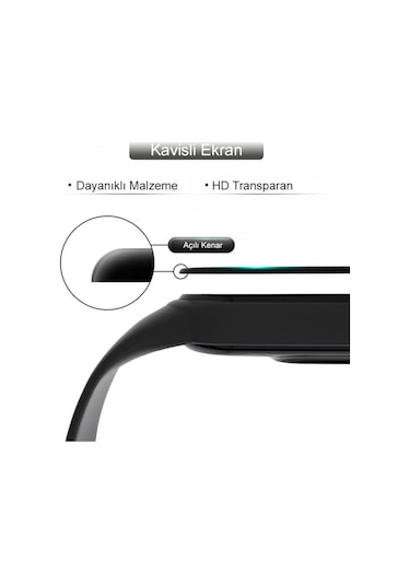 Huawei Watch Gt 3 46MM Ekran Koruyucu 3D Kavisli Tam Kaplama PMMA