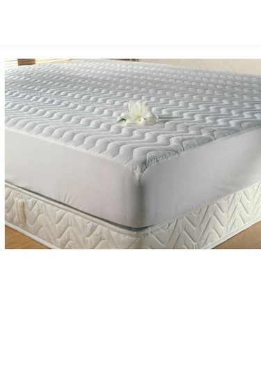 Kapitoneli Çift Kişilik Yatak Koruyucu Alez