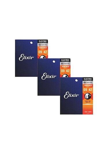 3 Takım Elixir Nanoweb Elektro Gitar Telleri Bariton Akustik Gitar Telleri 11002 11027 11052 16002 16027 16052 12002 12052 Green 22.5 24.5 17.9mm