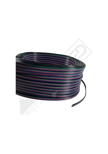 Rgb Kablo 4 Lü Şerit Led Kablosu 4x0.22 Kalaylı %100 Bakır 100m