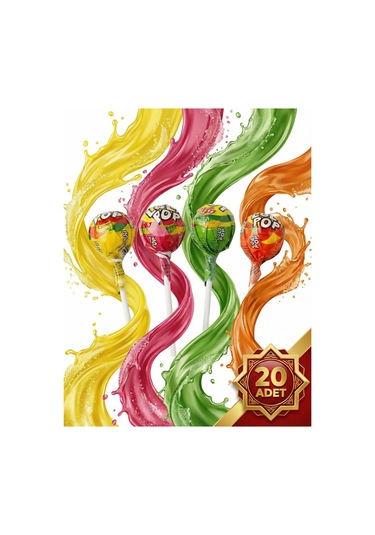 Afia Lolipop Meyve Aromalı Sert Şeker 20x10 Gr
