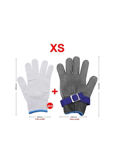 Ccgloball Anti-cut Metal Eldivenler Kesme Işgücü Koruma El Koruma Paslanmaz Çelik Tel Eldivenler Renklixs