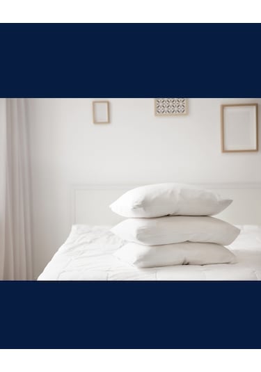 Solivane Microfiber Kumaş 1250gr Beyaz Yastık Premium 60x80cm Otel Serisi Beyaz