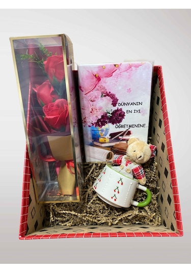 Öğretmen Günü Temalı Konsept Kutu Hediye Kutusu