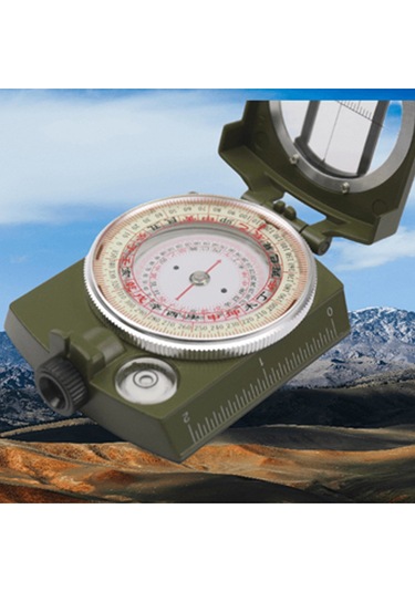 Yaozixa Zinc Alloy Abs Feng Shui Pusula, 24 Dağlar, Yüksek Hassasiyet, Isı Su Geçirmez, Gezginlik Kamp Mantık, Gölge Okuma, Rotatif Dial