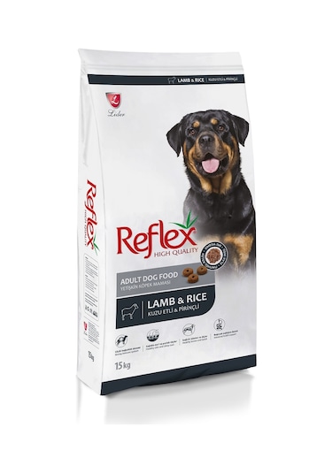 Reflex High Quality Kuzu Etli ve Pirinçli Yetişkin Köpek Maması 15 KG