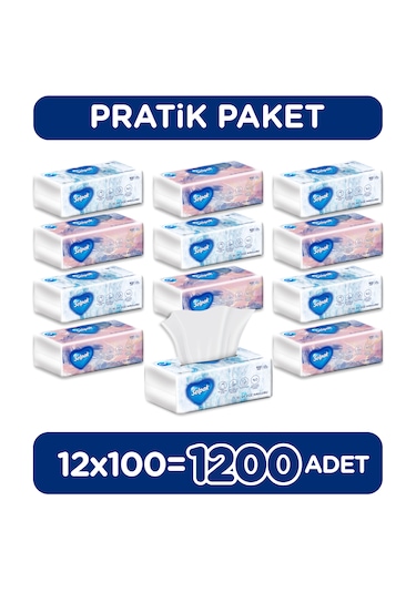 Selpak El ve Yüz Havlusu 12 x 100'lü