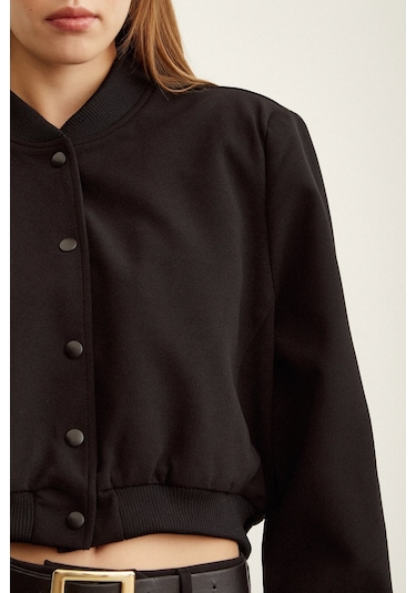 Never More Astarlı Çıt Çıtlı Mont Siyah