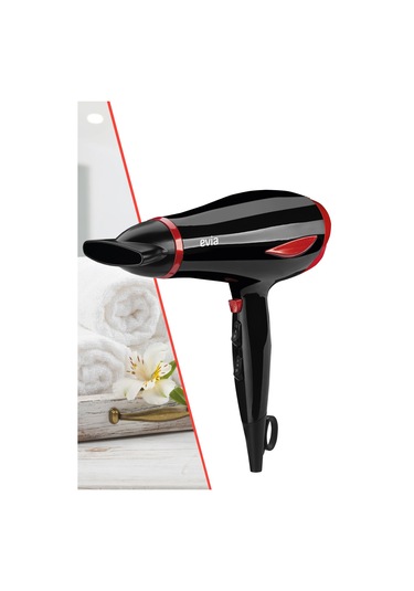 Evia Lodos 2200Watt DC Motorlu Isı ve Hız Ayarlı Difüzör Başlıklı Saç Kurutma Fön Makinesi Gold