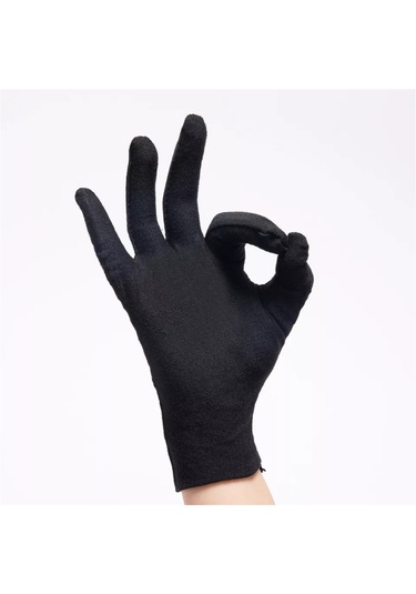 Unisex Siyah Bando Garson Pandomim Gösteri Merasim Tören Eldiveni Siyah