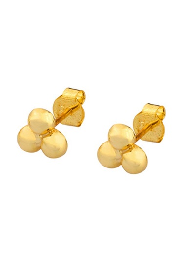 Kadın Trıple Poınts Studs Küpe Gold