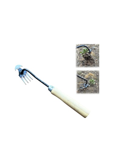 Singree "4 Dişli Dayanıklı Bahçe Çapası - Mükemmel Yabani Ot Temizleme Aracı, Toprak Kabartma Özellikli"