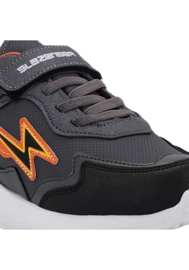 Slazenger KAORU KTN Çocuk Cırt Cırtlı Koyu Gri Günlük Spor Ayakkabısı