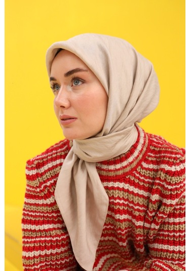 Prime Eşarp 78009-10 Açık kahverengi