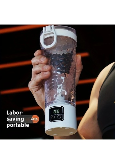 Dream011 Siyah Vintage Otomatik Karıştırıcılı Digital Bardak, Usb Şarjlı 1300mah Seyahat Termosu