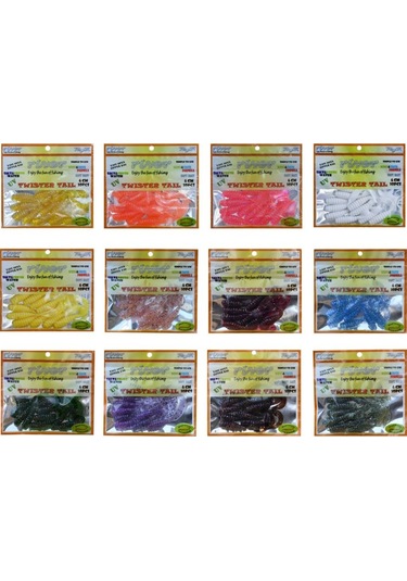 River Twister Tail 6cm 10 Pcs Silikon Yem