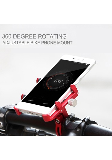 Gub Bisiklet Telefon Tutucu 360 Derece Dönen Uzunluğu Y6730b Siyah