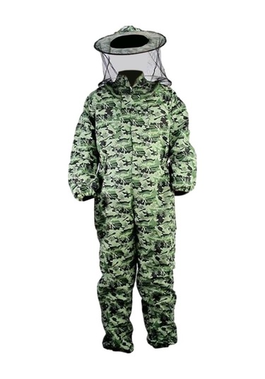 Trendooze Xl Sokmaya Kıyafeti Kıyafeti Kıyafeti Kamuflaj Havalandırmalı Dayanıklı Başlık Arıcılık Arıcı Vc