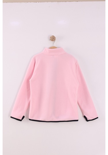 Monox Çocuk Unisex Parmak Geçmeli Polar Ceket Pembe